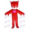 PJ Masks Amaya Owlette Chica en traje rojo Disfraz de mascota